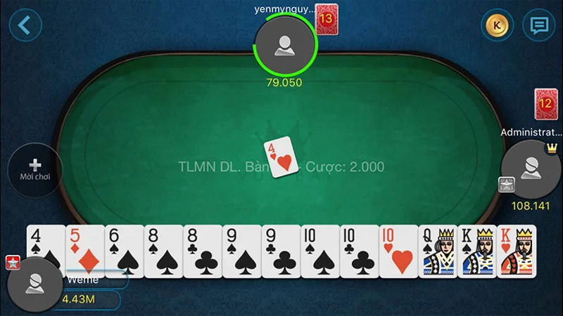 tien len mien nam 3 Nên đánh những quân bài lẻ trước trong game Tiến lên